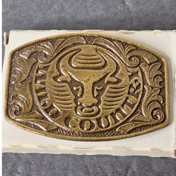 Unbranded Other - Vintage Wild country Brass Belt Buckle